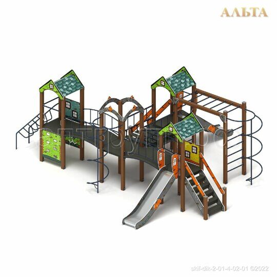 Дворик детства, Город, горка h-1200 [СКИФ ДИК 2.01.4.02-01]